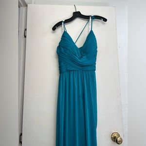 Size 12 David’s bridal dress oasis blue